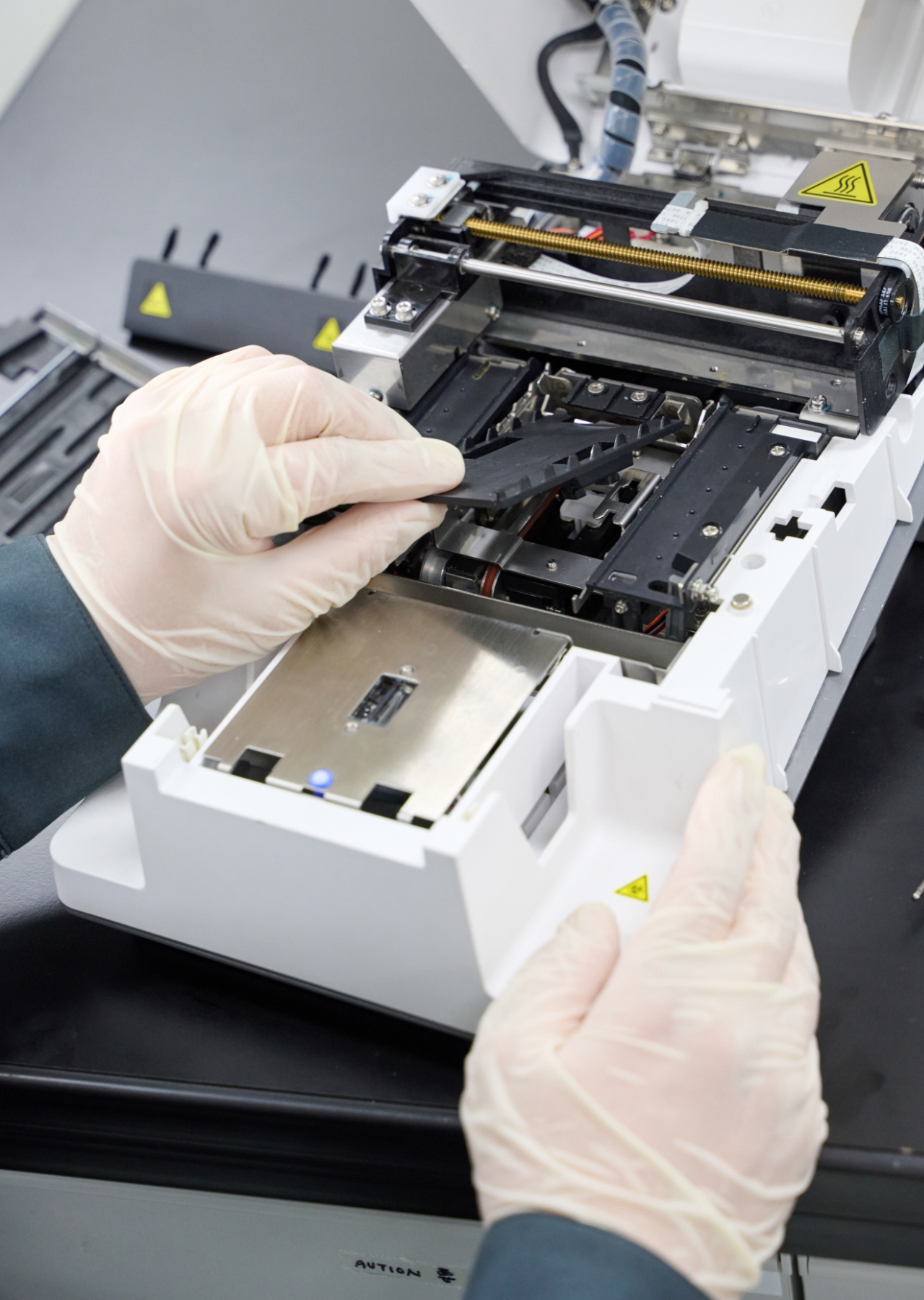 Checking the inside of the device