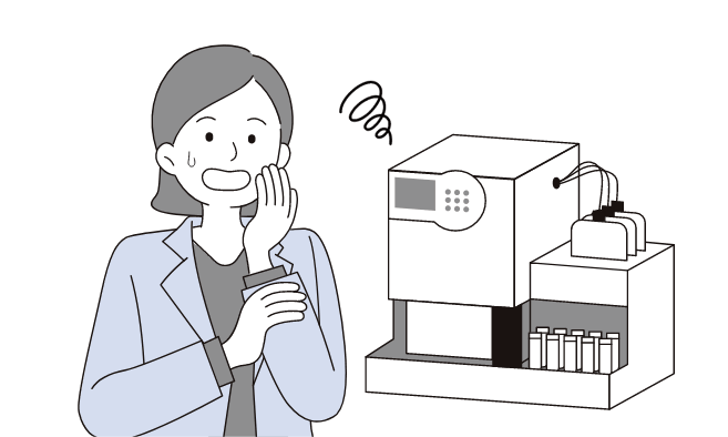 測定中に機器が停止した
イメージ画像